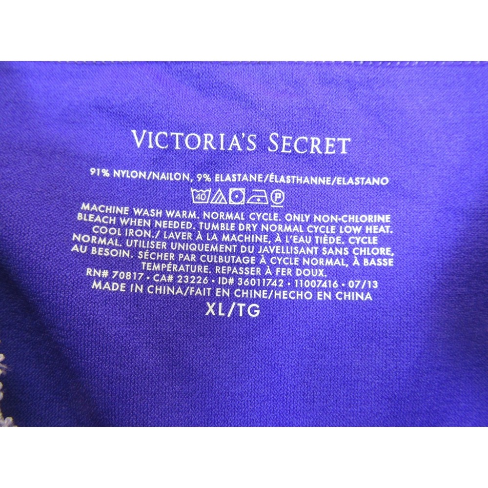 Victoria's Secret Nylon Stretch Camisole Tank Top Women XL Purple Built in Bra - Picture 4 of 6